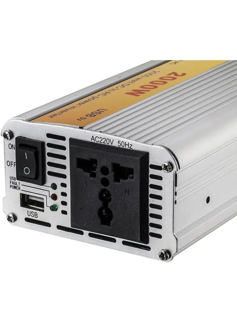 دينكس محول طاقة للسيارة من دينكس بقدرة 2000 واط، من 12 فولت إلى 220 فولت - Image 2